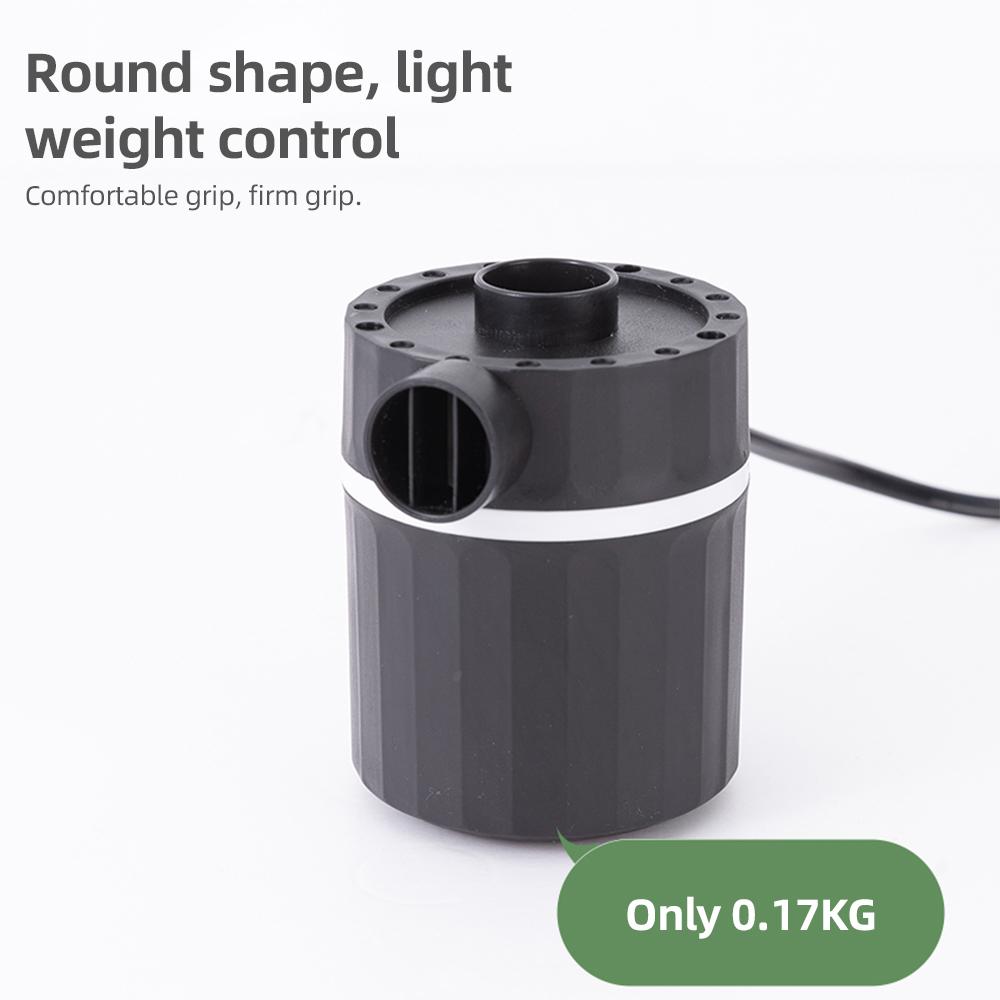 Мини воздушный насос надувной сдуваемый 5000 кПа 35 Вт электрический ручной насос для надувного матраса с 2 насадками