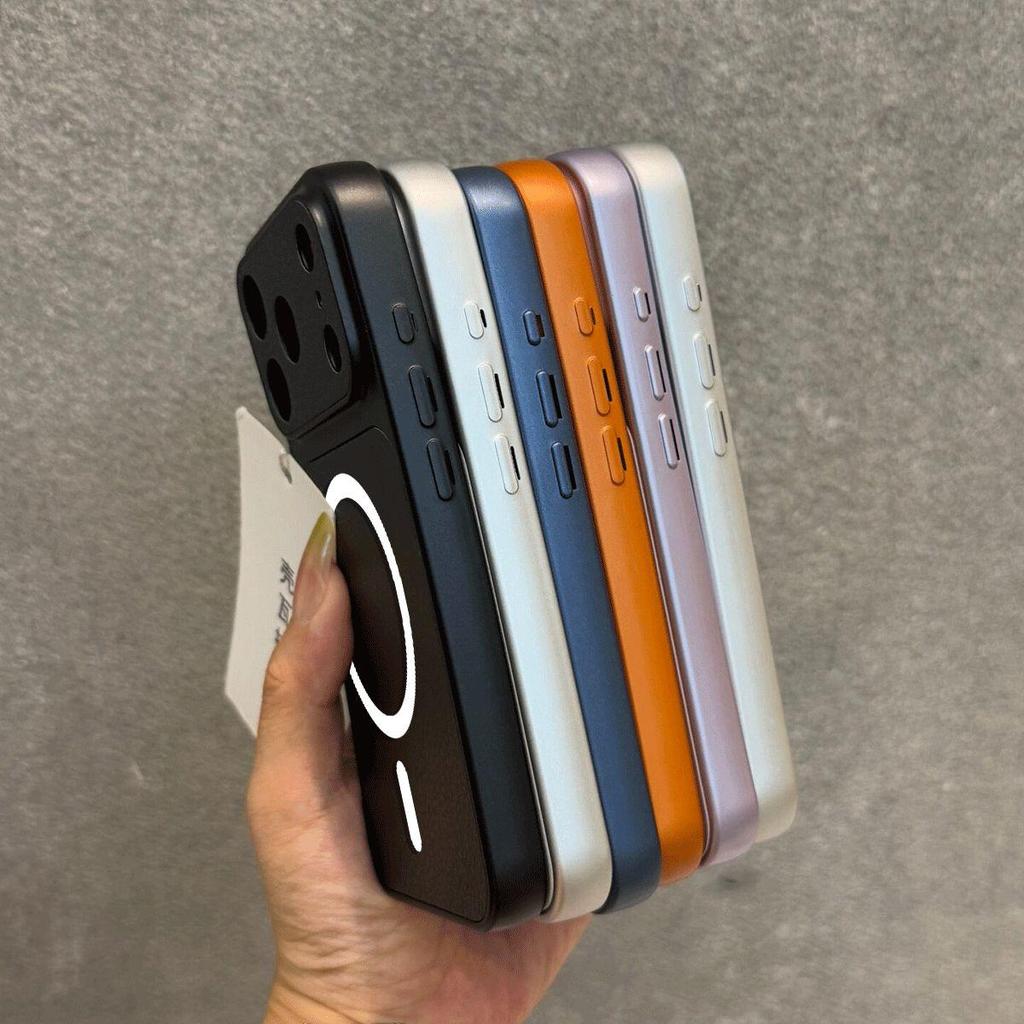 Магнитный чехол из ТПУ с металлическим покрытием для realme 12+ 5G, 12 Pro+, 12 Pro, 12 4G, Narzo 70 Pro 5G, ударопрочный, матовый, мягкая крышка