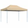 VidaXL Tente de réception pliable escamotable beige 410x279x315 cm, tente, tente à auvent, auvent de gazebo, tente gazebo, 4005007