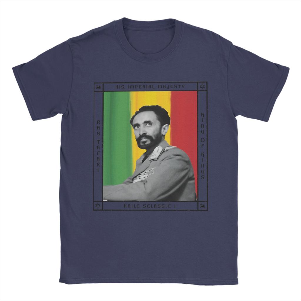 Awesome His Imperial Majesty Haile Selassie I King Of Kings TShirts for Unisex Crewneck T Shirts Short Sleeve Tees Clothing