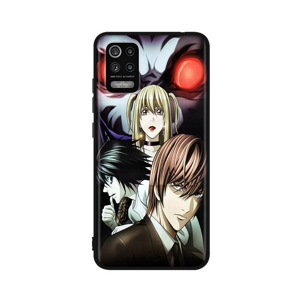 Чехол DT21 Death Note для OPPO Reno 8 6 5 4 Pro Find X3 A17 A31 A38 A40 A53 A54 A55 A74 A76 A78 A77 A80 A94 A95 A96 Lite черный мягкий чехол