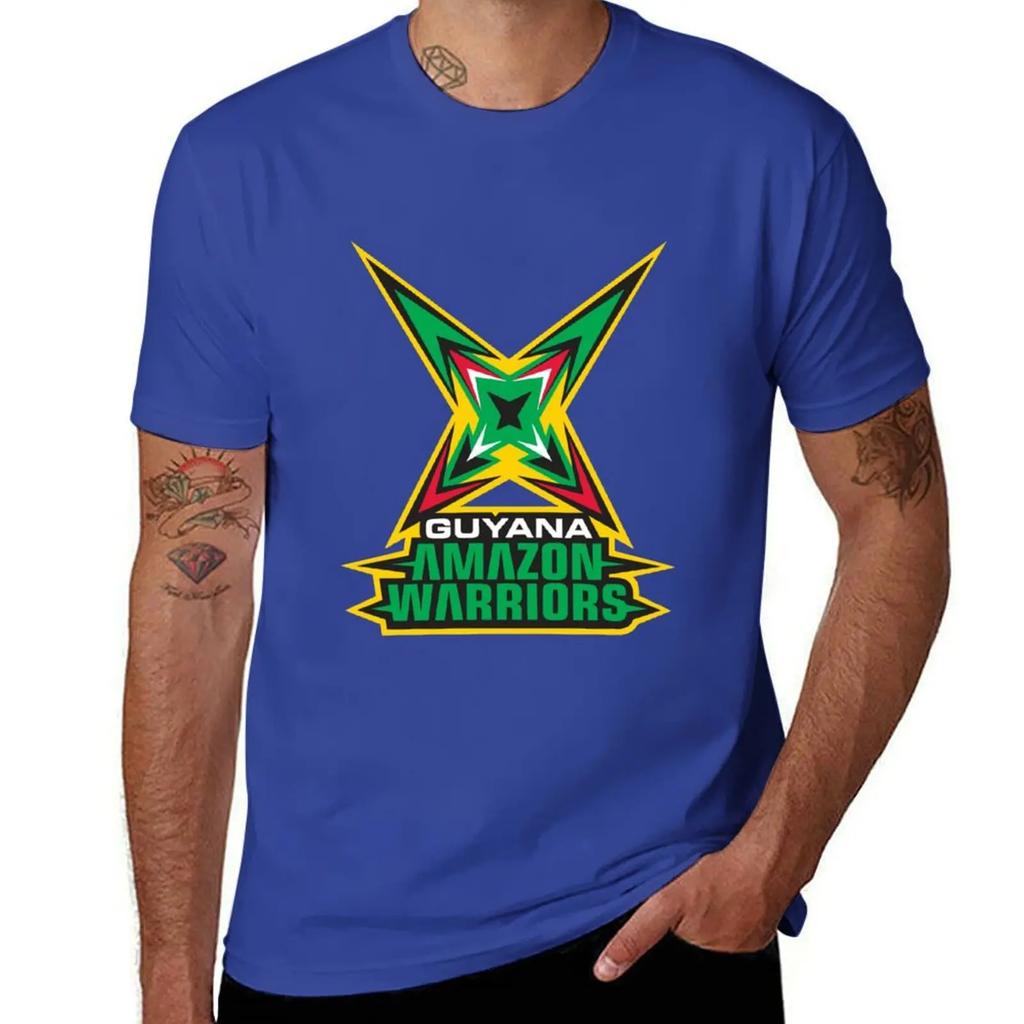 Футболка Guyana Amazon Warriors черные однотонные футболки аниме милые топы рубашки футболка с принтом мужские