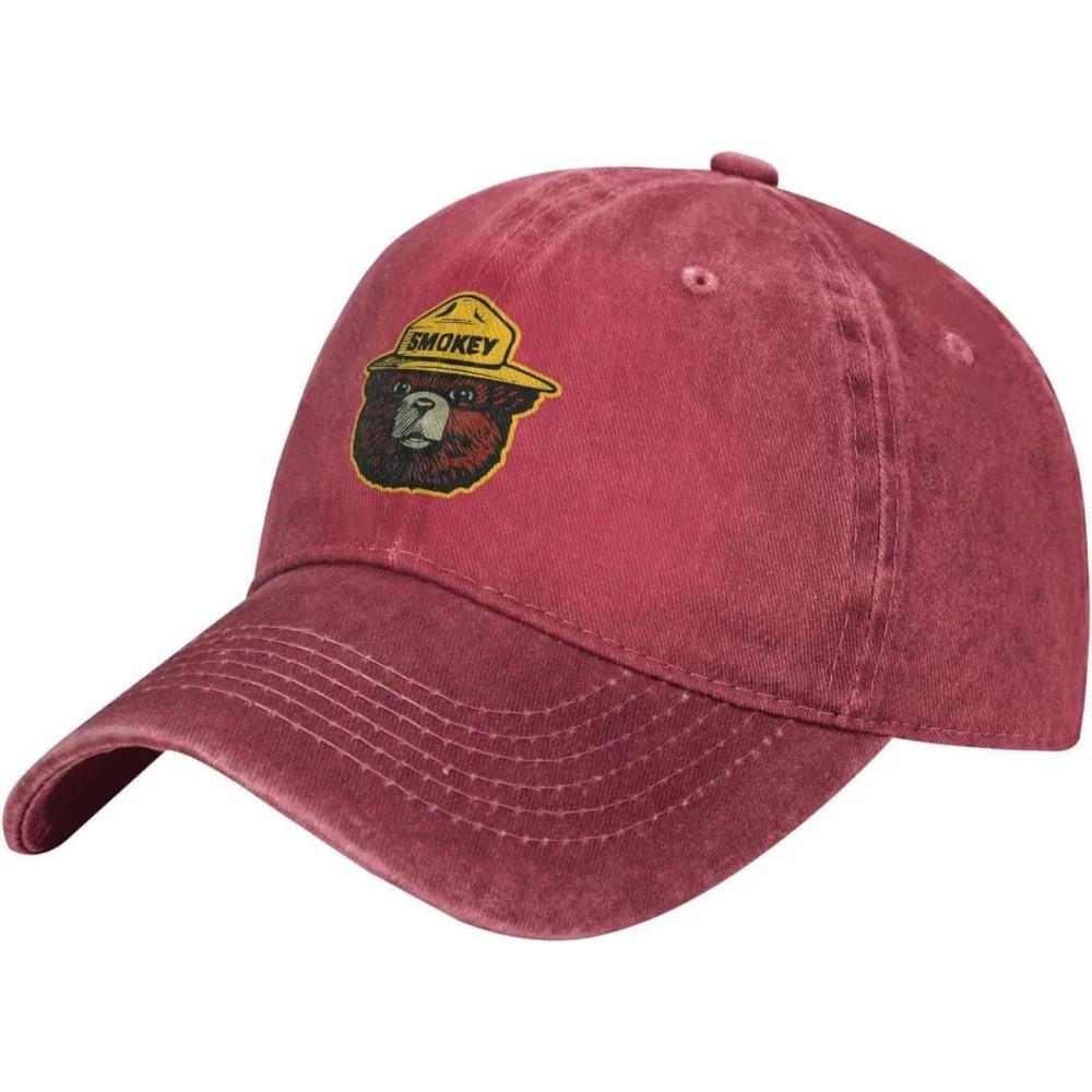 Кепка дальнобойщика Smokey The Bear Denim Бейсболка для мужчин или женщин Ковбойские кепки