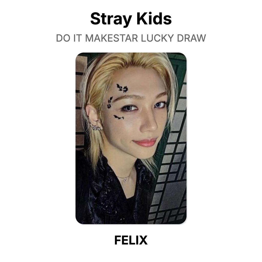 Stray Kids СДЕЛАЙ ЭТО MAKESTAR Розыгрыш Счастливых Билетов Официальная Фотокарточка