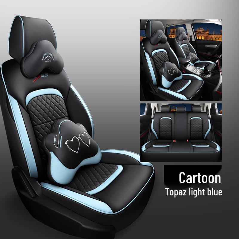 CLY Изготовленная на заказ кожаная чехол на сиденье для Changan CS55 - Спортивный, Модный, Всесезонная защита