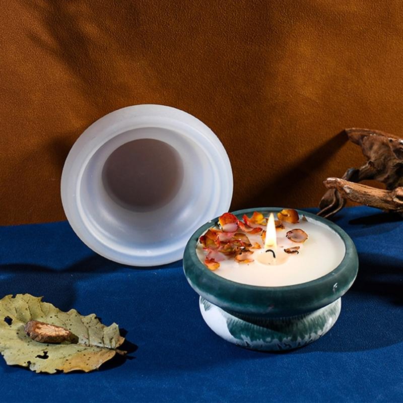 Силиконовые формы для свечей, силиконовые формы для банок, круглая форма, силиконовая текстура, форма для банок, формы для хранения, коробки для хранения для поделок