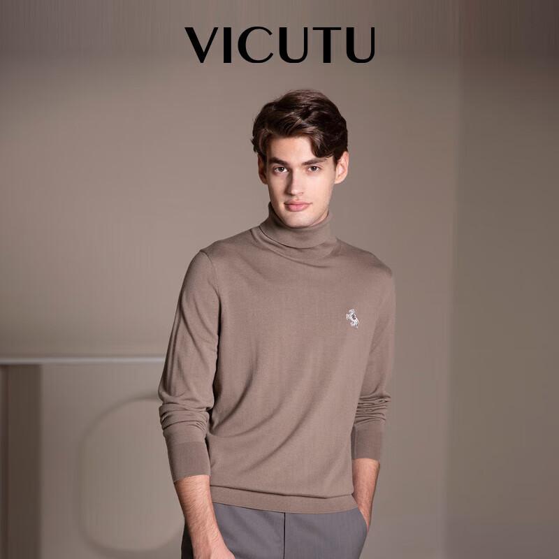 VICUTU Men's Business Casual Wool Knit Sweater