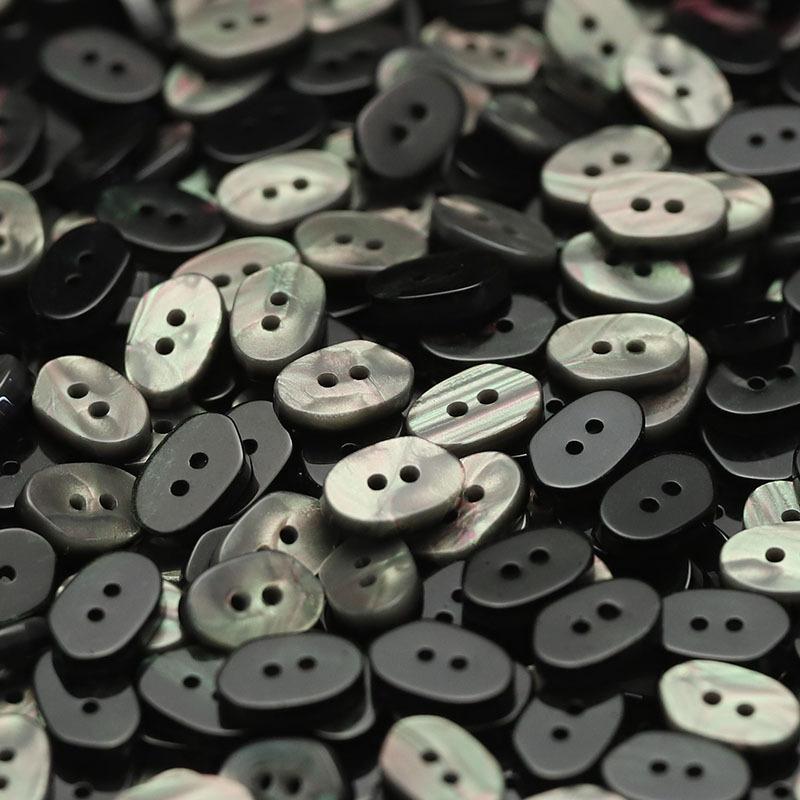 Двухглазая пуговица особой формы из искусственной ракушки из смолы для рубашки, свитера, женской вязаной кардиганной пуговицы