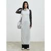 Anggae Twisted Back Knit Dress Gray