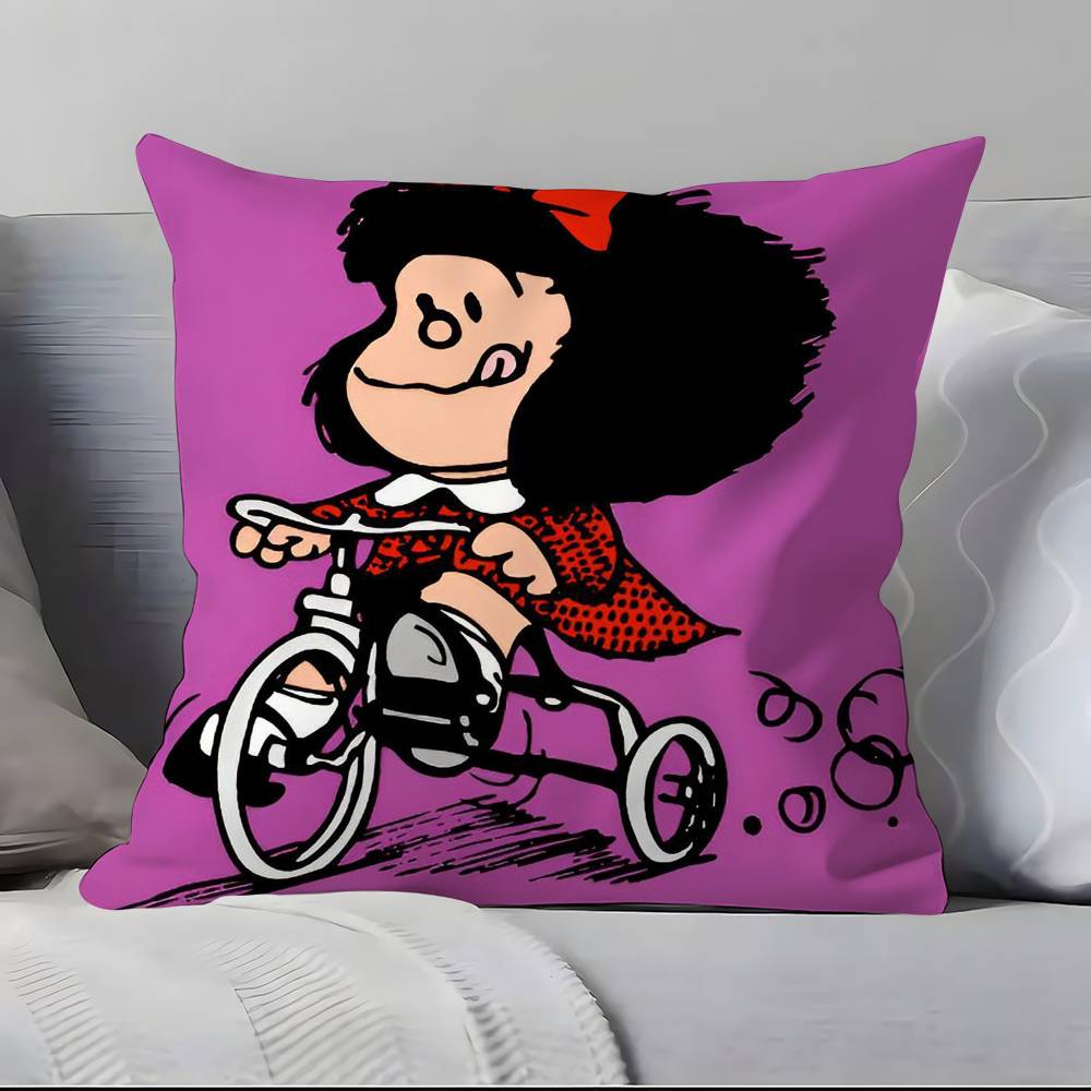 Cartoon M-M-Mafaldas Pillow Case Pillowcase Soft Skin Friendly & Comfortable With A Hidden Zipper