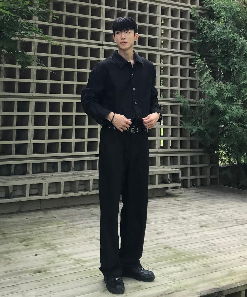 MINDBRIDGE Black Denim-Like Shacket