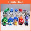 Adorable 2024 Movie Inside Out Keychain With Cute Amy Bobby Dr. Sadness Silicone Keyring For Men And Women