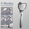 4-режимная ручная насадка для душа под давлением с переключателем паузы, встроенная мощная смывка