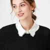 Women Fake Collar Blouse Sweater White Lapel Decor Detachable Collars For Women Black Lace False Collars Woman Lace Half Shirt