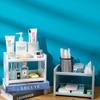 Dual-Layer Bathroom & Kitchen Storage Rack: Ideal for Cosmetics & Countertops