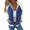 Women's Casual Long-sleeved Denim Splicing Jacket
