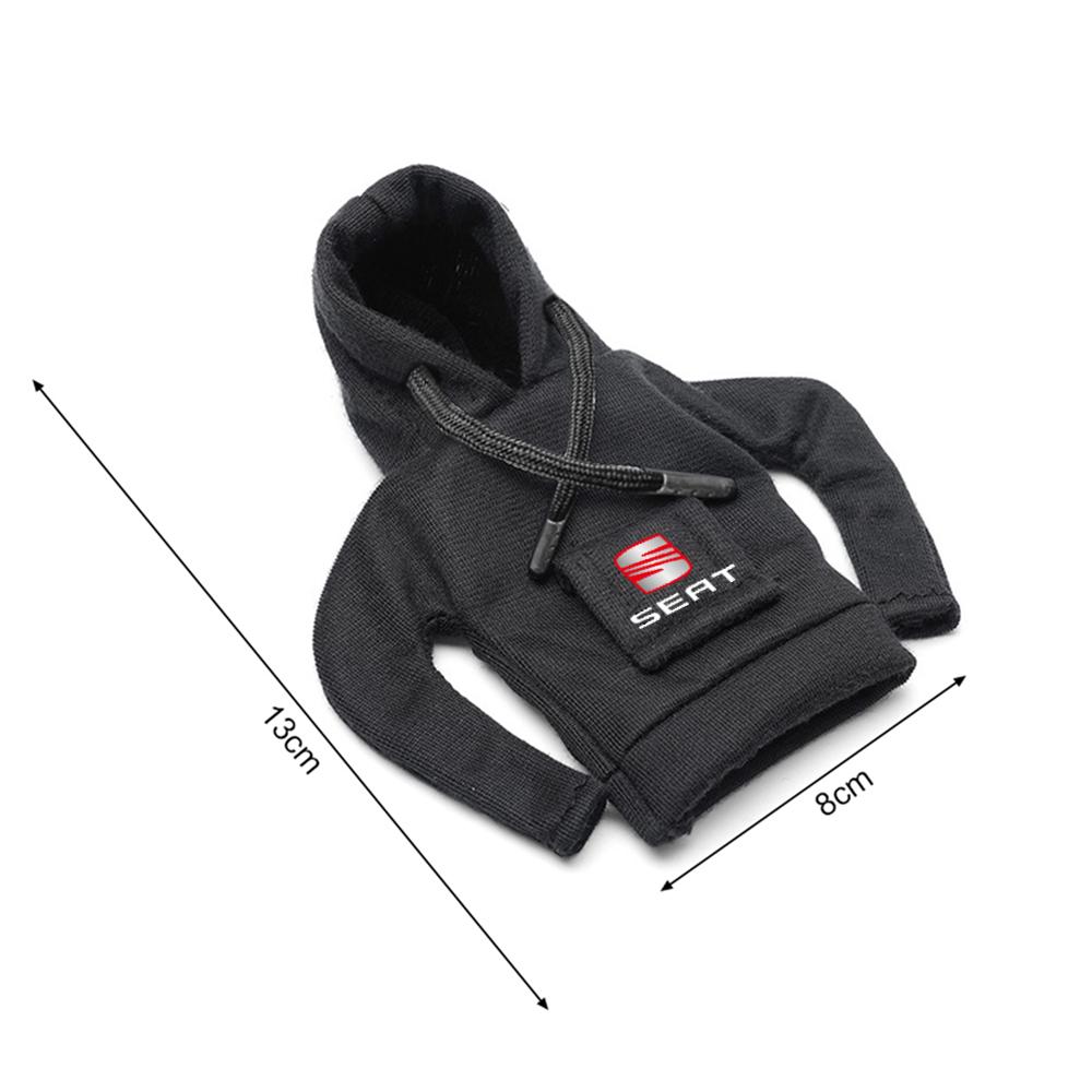 Hoodie Car Gear Shift Knob Cover Manual Handle Accessories For Seat Leon Ibiza Altea Arosa 6l 6j Ateca FR Toledo Exeo MK3 Cupra ibz023