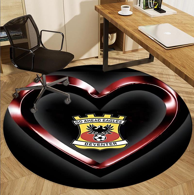 Круглый ковер Go Ahead Eagles, Коврик для помещений/улицы, для пикника, игровой комнаты, спальни, офиса, гостиной, ковер для декора дома, подарок на день рождения