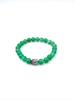 Green Aventurine Beaded Bracelet with Buddha Charm, Adjustable Fit, Spiritual Gemstone Perfect Gift for Both Men's and Women's "