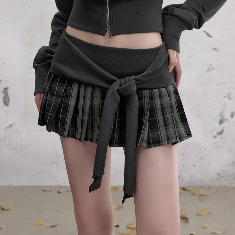 unifree Женская мини-юбка в клетку, пэчворк, плиссированная