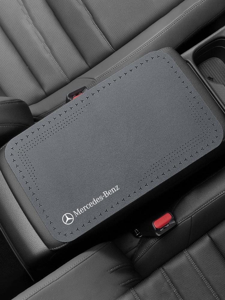 For Mercedes Benz B/C/E/S Class A Class C200L GLC GLK Car Armrest Mat Center Console Arm Rest Protection Cushion Auto Armrests LK8