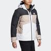 Adidas Color Block Outdoor Sports Hooded Down Jacket Men Jacket IA4213