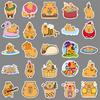 100 Capybara Cartoon Stickers Cute Animal Kapibala Guka Decorative Water Cup Mobile Phone Small Mochi Stickers