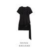 Kaslead New Arrival Women's Clothing Fashion Style Fashion Vachette Clasp Waist Slimming Short Dress