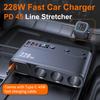 Автомобильный разветвитель-зарядное устройство 228 Вт 9 в 1 PD QC3.0 Адаптер быстрой зарядки с независимыми переключателями 3 гнезда прикуривателя 12 В 24 В