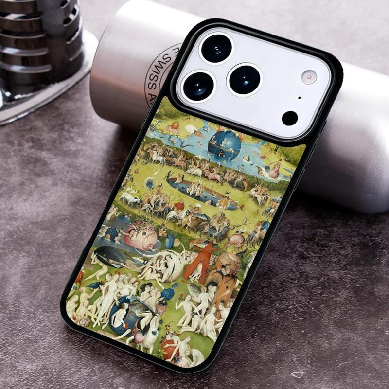 Иероним Босх Арт Картина мягкий чехол для телефона для iPhone 17 16 15 Pro Max Air 14 13 12 11 Plus Ударопрочный чехол