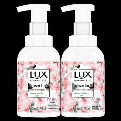 Lux Антибактериальное пенное мыло для рук, Аромат вишневого цвета (2x225мл)