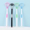 Dual Uses Tongue Scraper Cleaners Reusable Oral Health Cleaning Brush Hygiene Care Toothbrush Mouth Fresh Breath Scraping