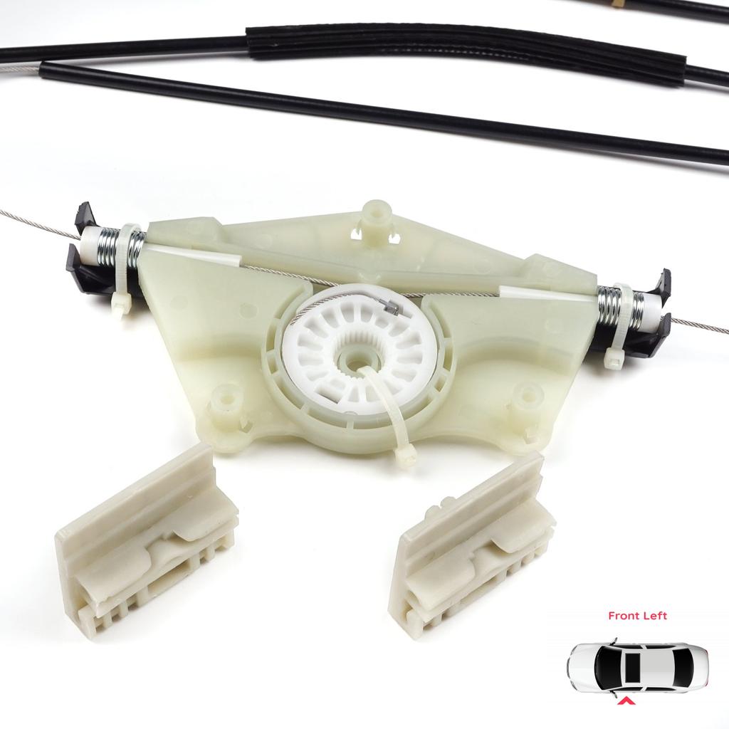BWR777 Electric Window Regulator Repair Set Front Left Door for VW Touareg 7L Porsche Cayenne 9PA 955 957 2002-2010 7L0837461
