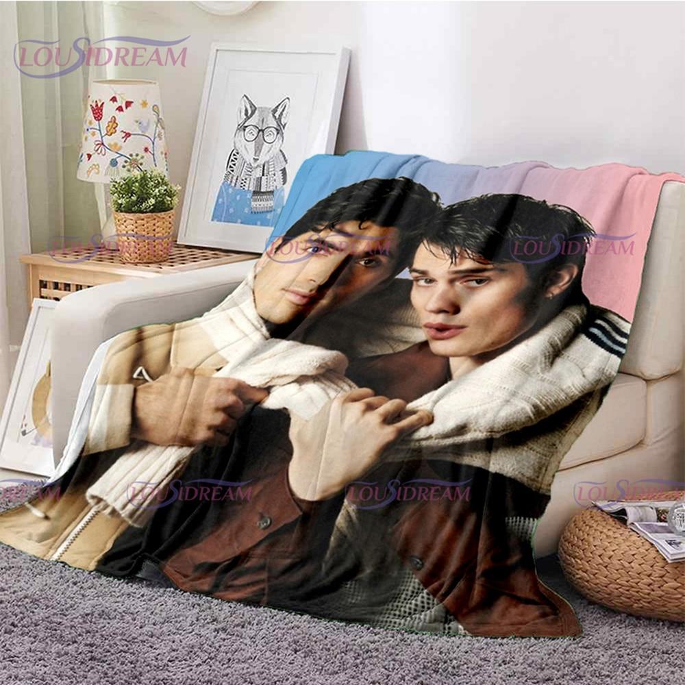 Одеяло из серии красного, белого и королевского синего цвета, мягкое фланелевое одеяло, одеяло для дома, спальни, дивана, пикника, путешествия, офиса, отдыха