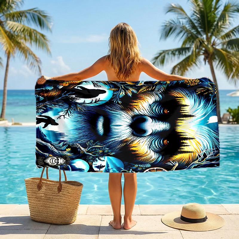 Bigfoot Fashion Beach Towel: Ideal for Summer Adventures Soft, absorbent and quick drying suitable for swimming and bathing