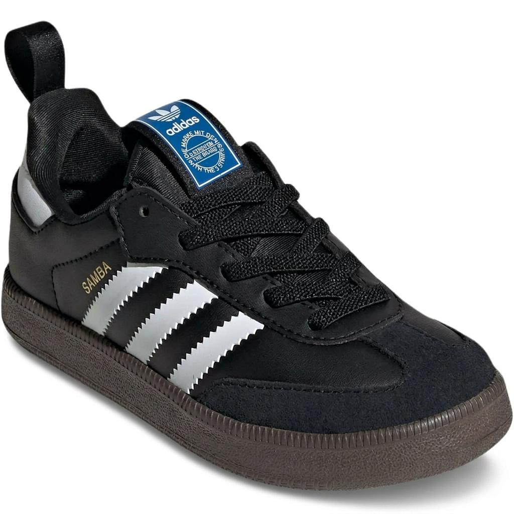 adidas Оригинальные Samba Quickon Удобная посадка Низкие Детские скейт-туфли Детские скейт-туфли Черно-белые KK2178