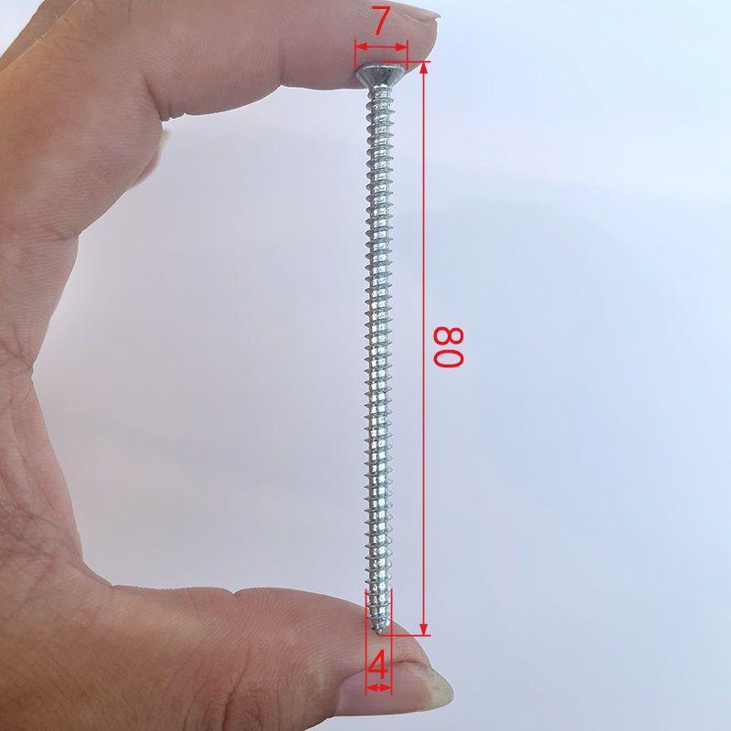 Высокопрочные самонарезающие винты Phillips 1022A по дереву, сине-белый цинк, M4/M5 для установки штор и деревообработки.