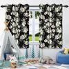 2 шт. Роскошные шторы с цветами в стиле бохо для дома, спальни, гостиной, затемняющие, теплоизоляционные, шумопоглощающие, светонепроницаемые шторы