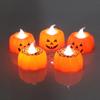Halloween Party Decorations Led Electronic Pumpkin Lantern Ornaments Lights Glowing Toys Pumpkin Candle Lights