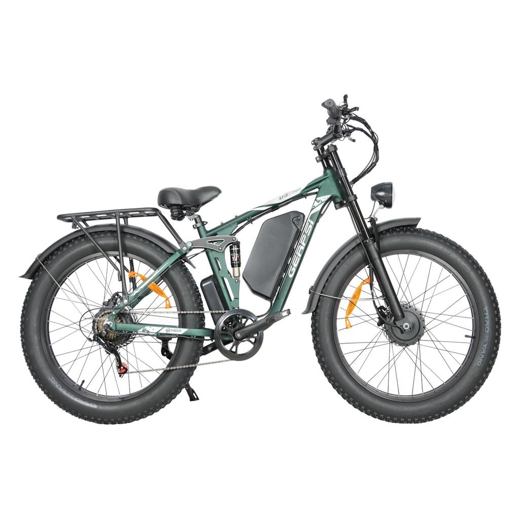 Baolujie DP-2603-SJ 1500*2 Двухмоторный Электровелосипед 52В35Ач Аккумулятор 26 Дюймов Расширенная Внедорожная Шина Электро-Горный Велосипед Для Взрослых