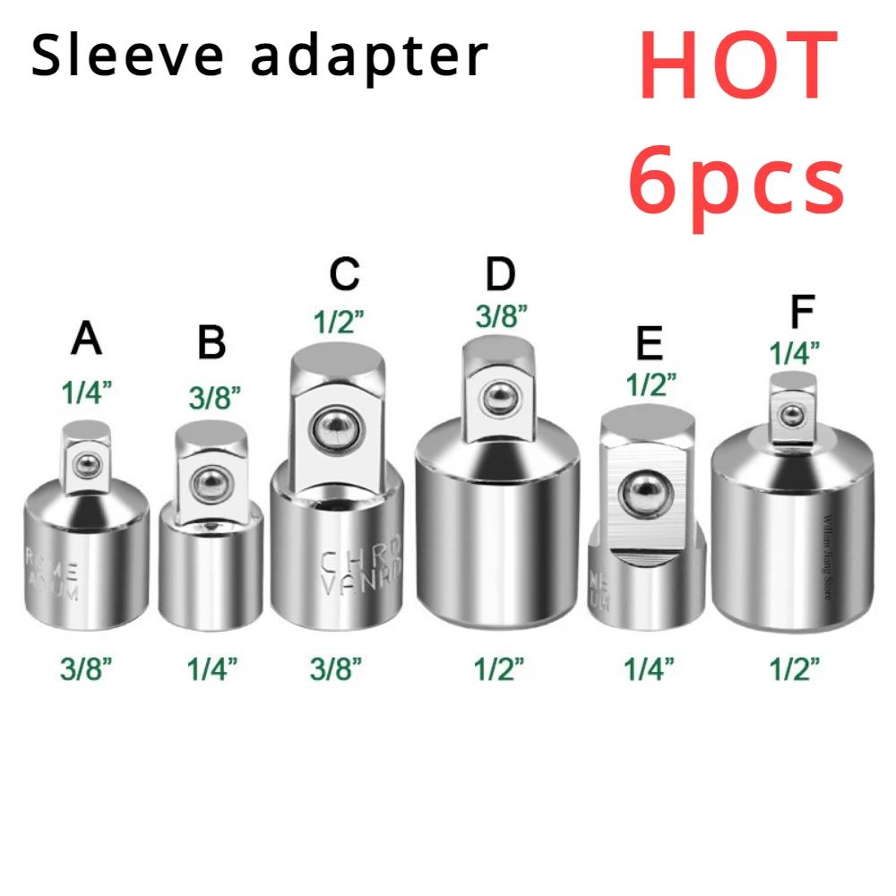 6pcs Vape Ratchet Wrench Gamer Chair Socket Adapter Ecoflow 1/2" Tools 3/8" Axe 1/4" Vevor Stainless Steel Fugees Job Tools Set