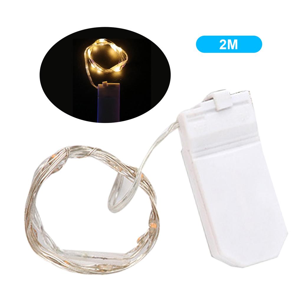 Светодиодные гирлянды, серебристая гирлянда из медной проволоки с батарейным блоком для подарочной коробки, свадебный центральный элемент