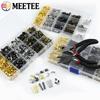 Meetee Набор для ремонта молний 3# 5# 8# Стопор молнии Нескользящая застежка Одежда Сумка Молнии Замена Верхний и Нижний Хвостовой Стопор Плоскогубцы Инструмент для вставки
