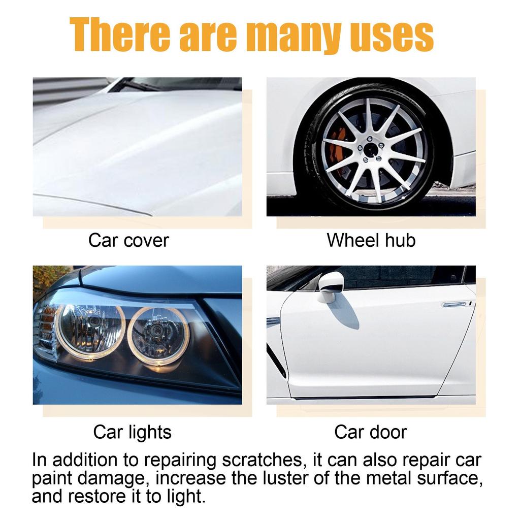 Воск для удаления царапин на автомобиле, полировальный воск для удаления царапин на автомобиле, набор для удаления царапин на автомобиле с салфеткой и губкой для глубоких царапин на автомобиле