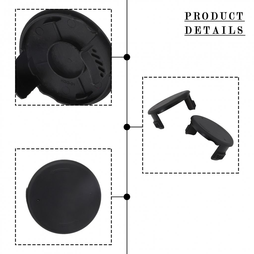 2pcs Spool Cap Cover ABS Compatible Models HT19-401-003-06