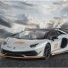 Большой размер 1/18 Lamborghini Aventadors SVJ 63 сплава спортивная модель автомобиля литая металлическая игрушка гоночная модель автомобиля имитация звука и света детский подарок