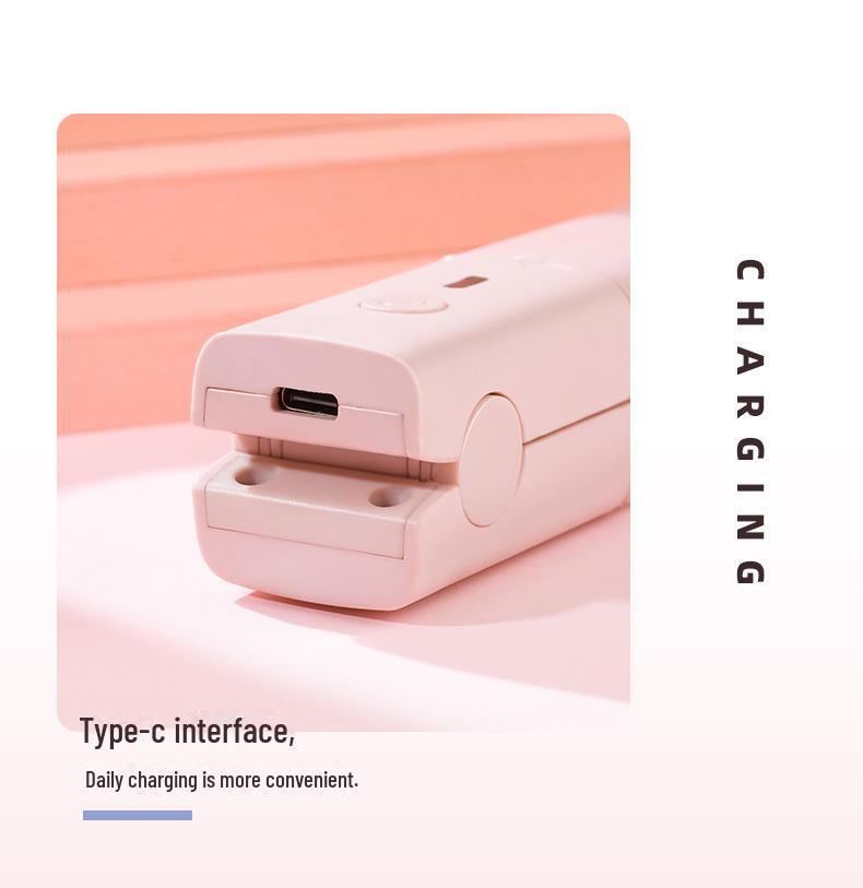 USB мини-выпрямитель для волос и щипцы для завивки двойного назначения - безопасный, портативный для общежитий, идеально подходит для челки