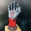 Berserk Resin Devil Hand Sculpture Heart Комплект ожерелий Реалистичный Череп Руна