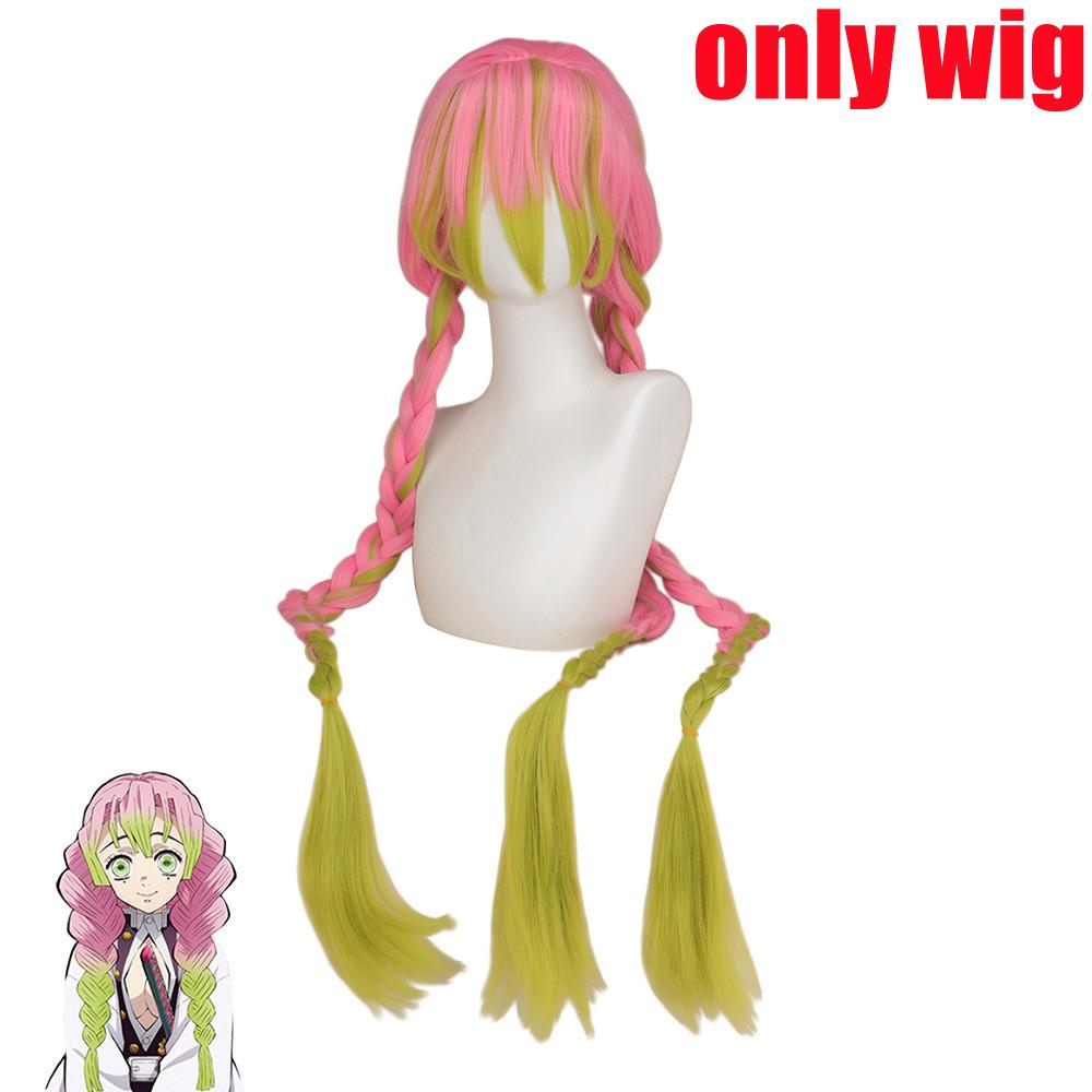 Kanroji Mitsuri Косплей Костюм Убийцы Демонов Халат Кимоно Аниме Kimetsu No Yaiba Хэллоуин Рождественская одежда