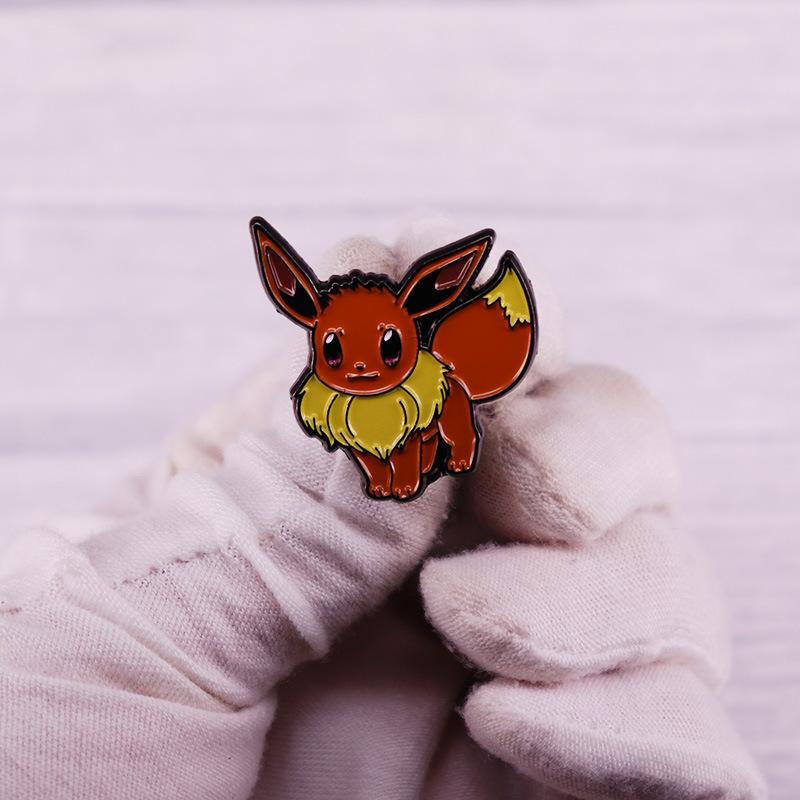 Eeveelution Anime Lapel Pins Backpack Jeans Enamel Brooch Pin Women Fashion Jewelry Gifts Kawaii Elf Cartoon Badges